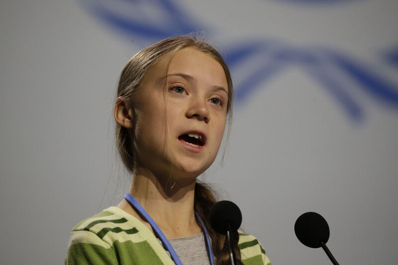 Swedish climate activist Greta Thunberg. Picture: AP Photo/Paul White.