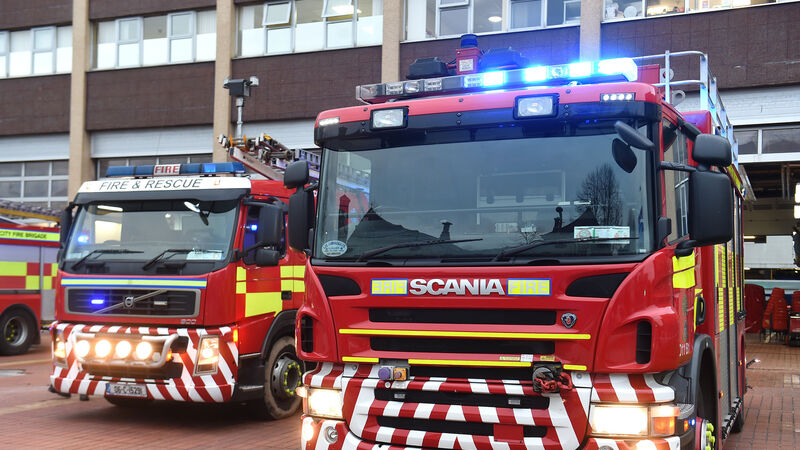 Firefighters battle city centre fire