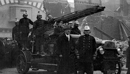 A unit of Cork fire brigade pictured in Patrick Street following the burning of Cork city centre by crown forces in 1920. A unit of Cork fire brigade pictured in Patrick Street following the burning of Cork city centre by crown forces in 1920.