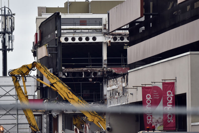 The fire-damaged centre.Picture: Eddie O'Hare The fire-damaged centre.Picture: Eddie O'Hare