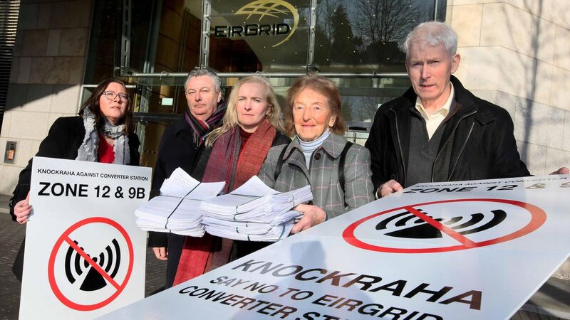 Cork residents take protest to Dublin against Celtic Interconnector project