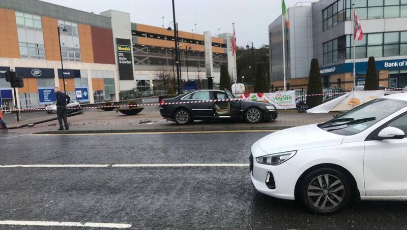 Pictures from the scene of an alleged joyriding incident in Blackpool today. Pic: Cllr Ken O'Flynn. Pictures from the scene of an alleged joyriding incident in Blackpool today. Pic: Cllr Ken O'Flynn.