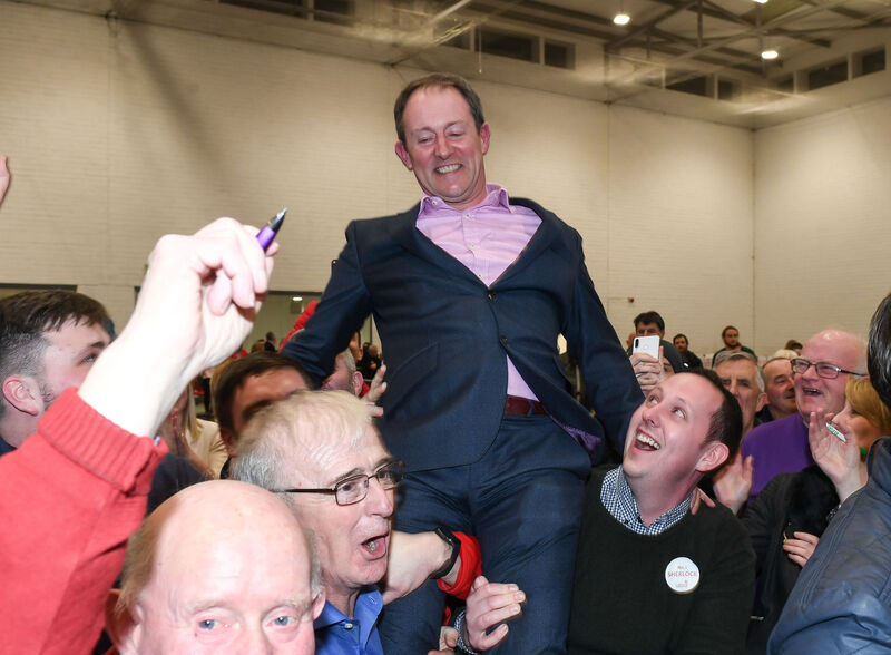 Sean Sherlock being elected. Sean Sherlock being elected.