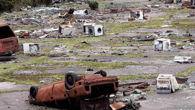 Some of the dumping around the halting site off Spring Lane, Ballyvolane, Cork.Picture: Cillian Kelly