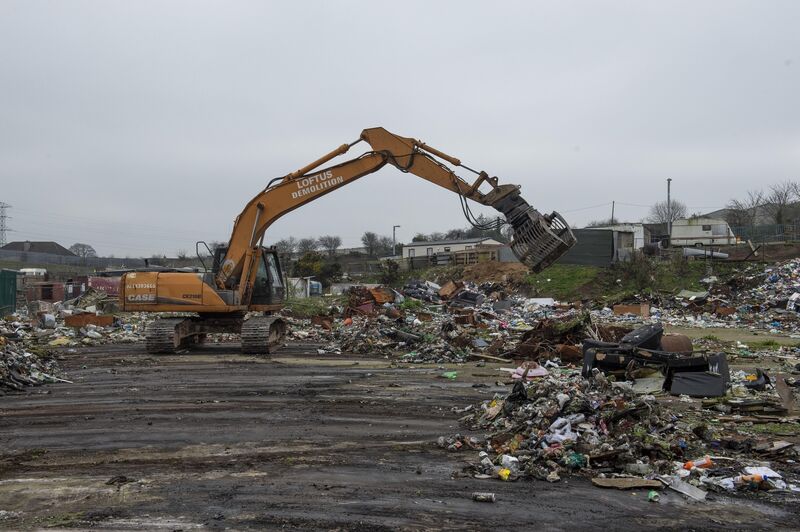 Cleanup work at Ellis's Yard beside Spring Lane earlier this year.Pic Michael Mac Sweeney/Provision