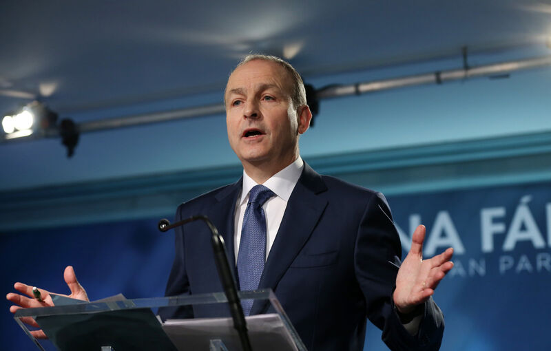 Leader of Fianna Fail Micheál Martin Leader of Fianna Fail Micheál Martin