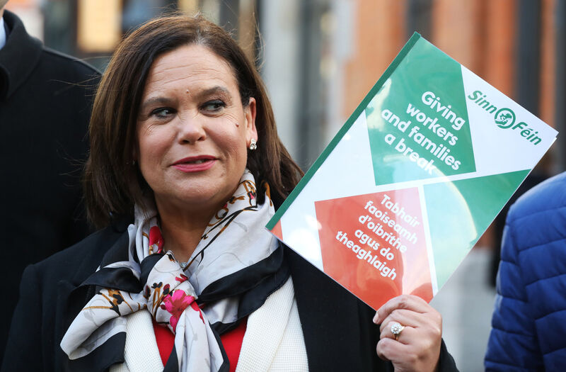 Sinn Fein President Mary Lou McDonald Sinn Fein President Mary Lou McDonald