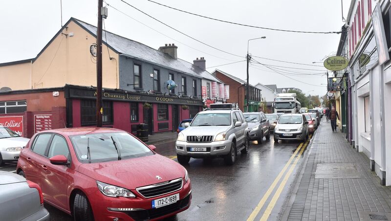 Heavy traffic on the main street in Carrigaline, Cork. Picture Dan Linehan