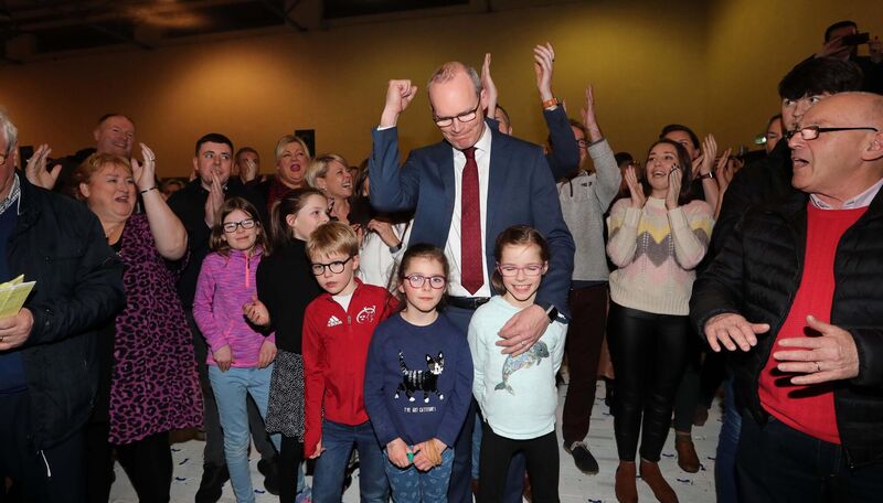 Cork South Central - Simon Coveney TD is elected.Picture: Jim Coughlan. Cork South Central - Simon Coveney TD is elected.Picture: Jim Coughlan.
