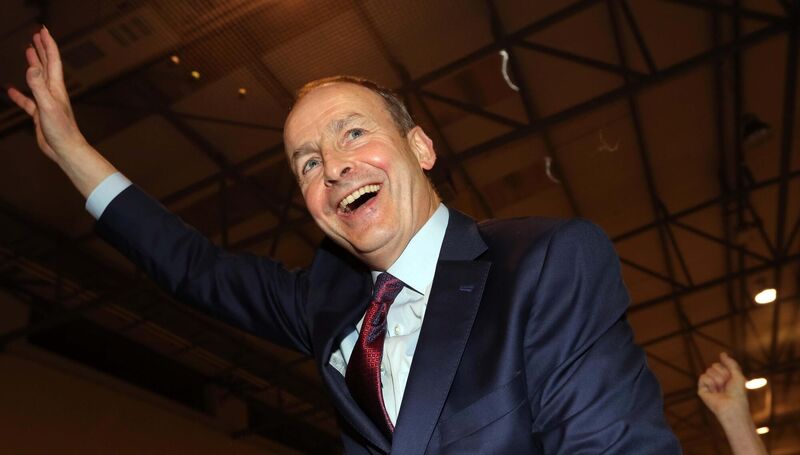 Micheal Martin is elected.Picture: Jim Coughlan. Micheal Martin is elected.Picture: Jim Coughlan.