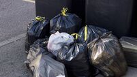 Pile of garbage bags