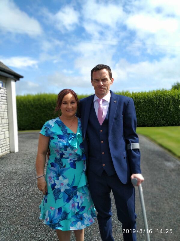 Patrick Keane with his partner Katie, the couple live in Glanmire, County Cork.
