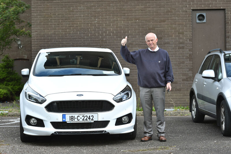 Reunited with his Ford S-max car is George Finn, Douglas, Cork Picture Dan Linehan Reunited with his Ford S-max car is George Finn, Douglas, Cork Picture Dan Linehan