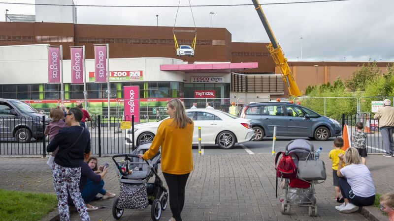 Traders warn that tonnes of meat and fresh food will rot inside Douglas Village Shopping Centre Traders warn that tonnes of meat and fresh food will rot inside Douglas Village Shopping Centre