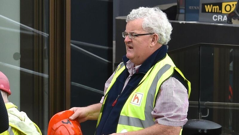 Clayton Love, owner of Douglas Village Shopping Centre, preparing to bring insurance assessors into the fire-damaged building.	Picture: Dan Linehan