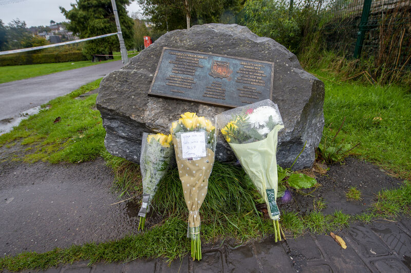 Flowers left for the late Timothy Hourihane. Picture Dan Linehan Flowers left for the late Timothy Hourihane. Picture Dan Linehan