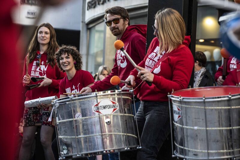 Cork City Samba Band at the The 42nd Guinness Cork Jazz Festival. Picture: Clare Keogh