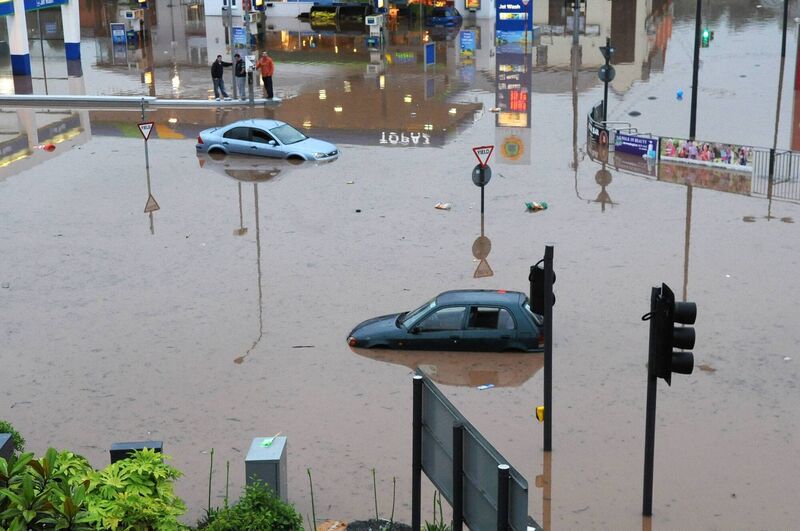 The flooding of Douglas in June 2012. Pic: Eddie O'Hare The flooding of Douglas in June 2012. Pic: Eddie O'Hare