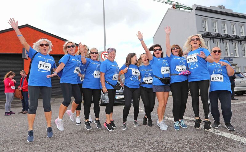A group running the marathon for Pieta House. A group running the marathon for Pieta House.