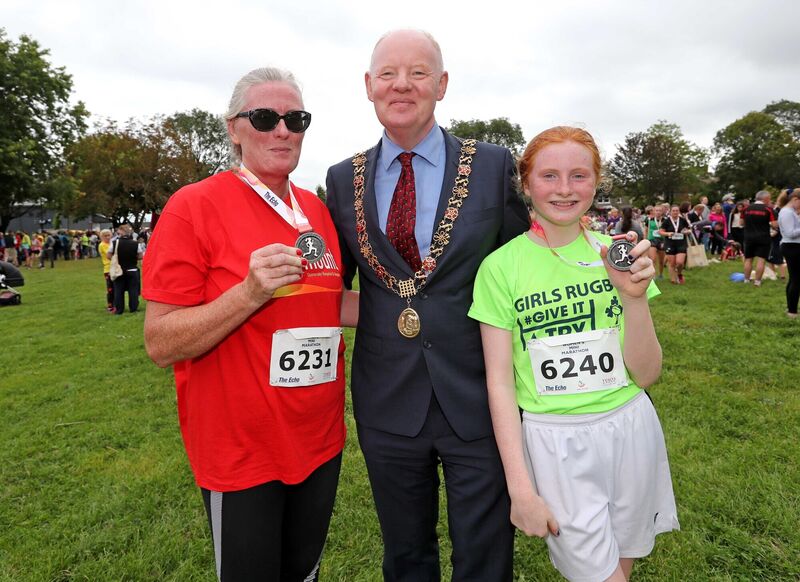 Lady Mayoress Aedamar Sheehan, Lord Mayor Cllr John Sheehan and Eimear Sheehan. Lady Mayoress Aedamar Sheehan, Lord Mayor Cllr John Sheehan and Eimear Sheehan.