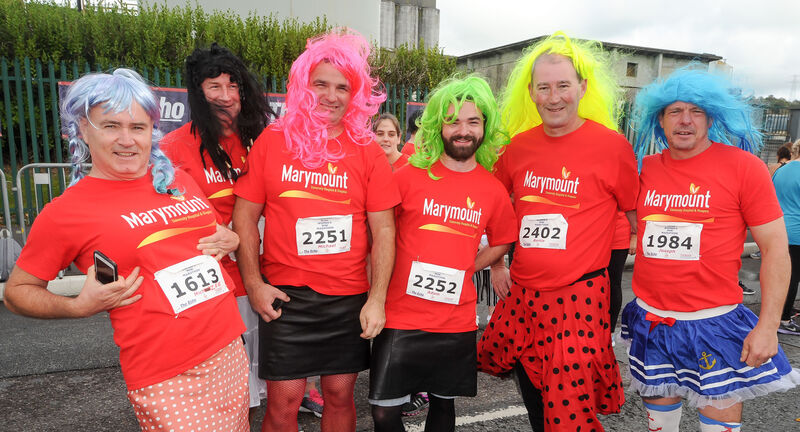Michael Herlihy, Ger Walsh, Michael and Adam McCarthy, Bertie Dempsey and Joe Lawlor, all from Youghal, running for Marymount Hospice in the Echo Women's Mini Marathon. Michael Herlihy, Ger Walsh, Michael and Adam McCarthy, Bertie Dempsey and Joe Lawlor, all from Youghal, running for Marymount Hospice in the Echo Women's Mini Marathon.