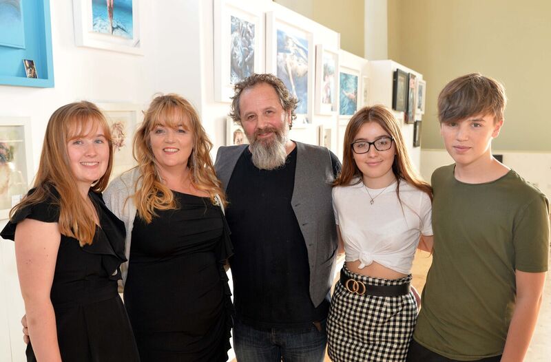 Artists Mary and Stephen Murphy, Carrigaline, at the opening of their joint exhibition of art and fibre art at St. Peter's, North Main St., Cork, with their daughters Jessica and Talia and son Vincent. Picture Denis Minihane. Artists Mary and Stephen Murphy, Carrigaline, at the opening of their joint exhibition of art and fibre art at St. Peter's, North Main St., Cork, with their daughters Jessica and Talia and son Vincent. Picture Denis Minihane.