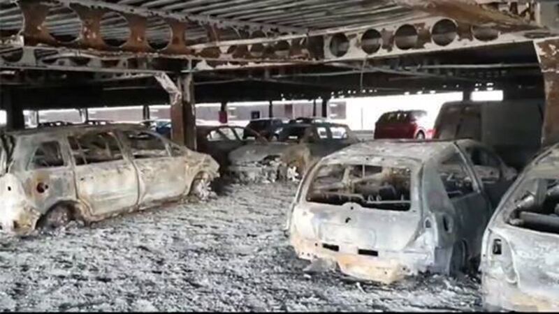 Douglas Fire Update: All cars removed except those in 'demolition zone' 