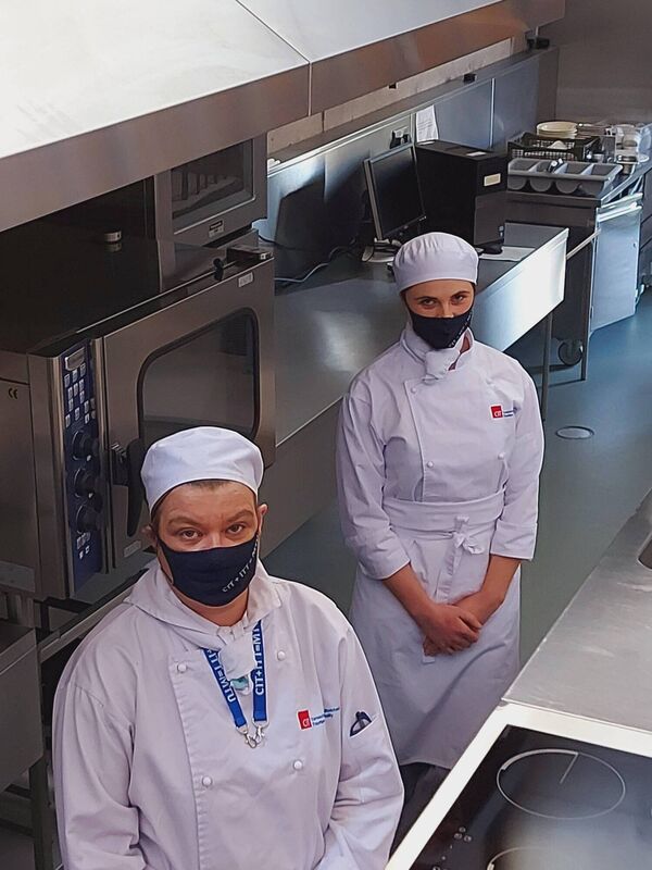 Mary’s Mary Frances Creedon working in Care Choice Home Macroom on the left of the photo Mary O Donovan from Clonakilty working in Carraig Mor Centre Shanakiel on the right of the photo. Both are attending CIT on the Chef De Partie Apprentice Program. Mary’s Mary Frances Creedon working in Care Choice Home Macroom on the left of the photo Mary O Donovan from Clonakilty working in Carraig Mor Centre Shanakiel on the right of the photo. Both are attending CIT on the Chef De Partie Apprentice Program.