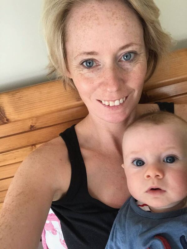 Derval O'Rourke with baby Archie.