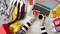 Woman shopping on internet