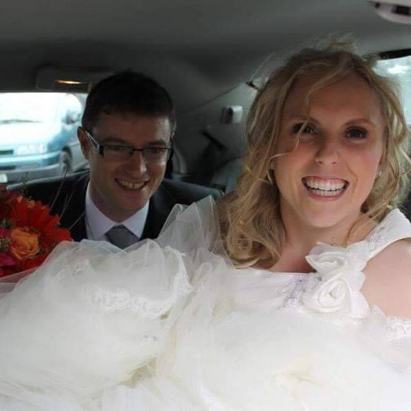 Laura O'Mahony with her husband Shane, who she married seven years ago. Laura O'Mahony with her husband Shane, who she married seven years ago.