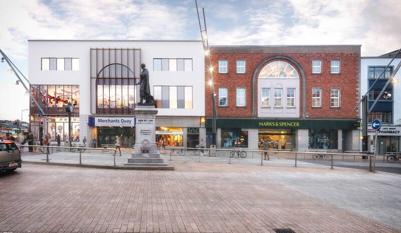 Computer-generated image of how the revamped Merchant's Quay shopping centre will look.