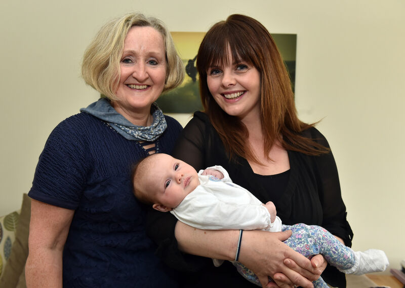 Alana Paget with newly born Joni , with midwife Mary Cronin at their home in Summercove, KinsalePicture: Eddie O'Hare Alana Paget with newly born Joni , with midwife Mary Cronin at their home in Summercove, KinsalePicture: Eddie O'Hare