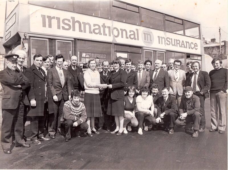 Geraldine Horgan (centre) who made history as one of the first first female bus conductors in Ireland and then went on to become one of the first female bus drivers in the country.