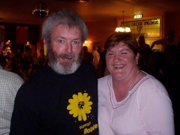 Geraldine Horgan, who made history as one of the first first female bus conductors in Ireland and then went on to become one of the first female bus drivers in the country, with her late husband Danny Twomey.