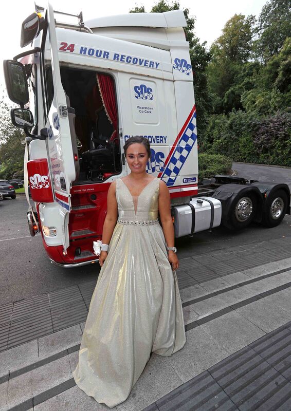 Maeve O'Sullivan arrived in a HGV truck.