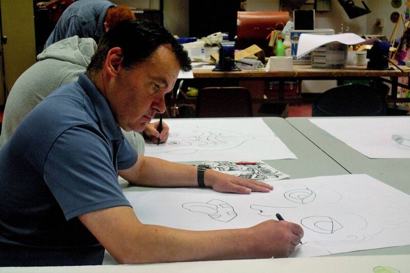 LEARNING SKILLS: An adult student (ABOVE) at Cork’s National Learning Network (NLN) drawing at the art class. LEARNING SKILLS: An adult student (ABOVE) at Cork’s National Learning Network (NLN) drawing at the art class.