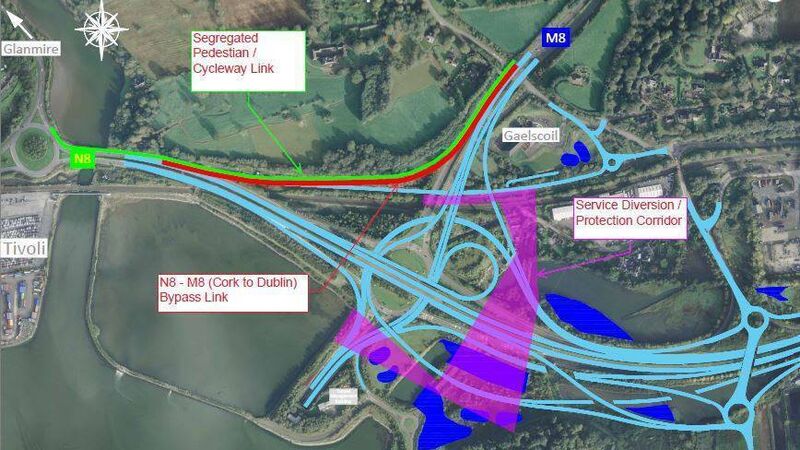 New slip road will bypass Dunkettle roundabout bring traffic directly onto the M8 Motorway