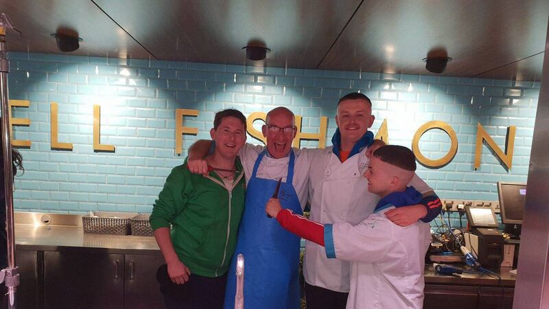 The Young Offenders spotted filming in Cork's English Market The Young Offenders spotted filming in Cork's English Market