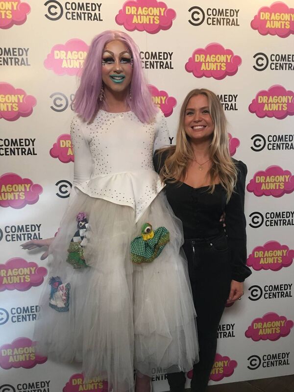 Candy Warhol from Douglas with producer Rebecca Hewitt. Candy Warhol from Douglas with producer Rebecca Hewitt.