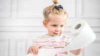 Little girl on potty