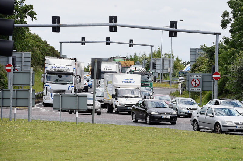 Traffic at the Dunkettle Interchange
