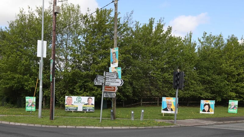 Cork Litter Wardens are targeting election posters still up on poles