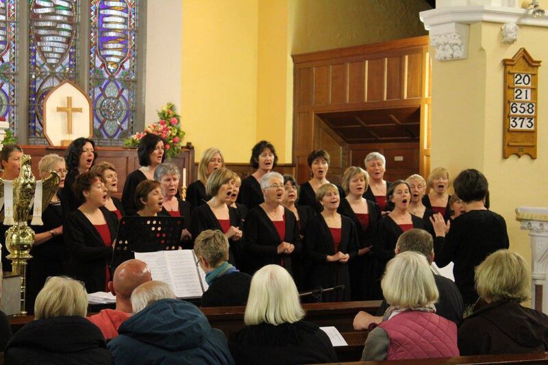 IN FULL VOICE: The Glaslinn Choir at the Spring Melodies Concert in Skibbereen in March, 2016.