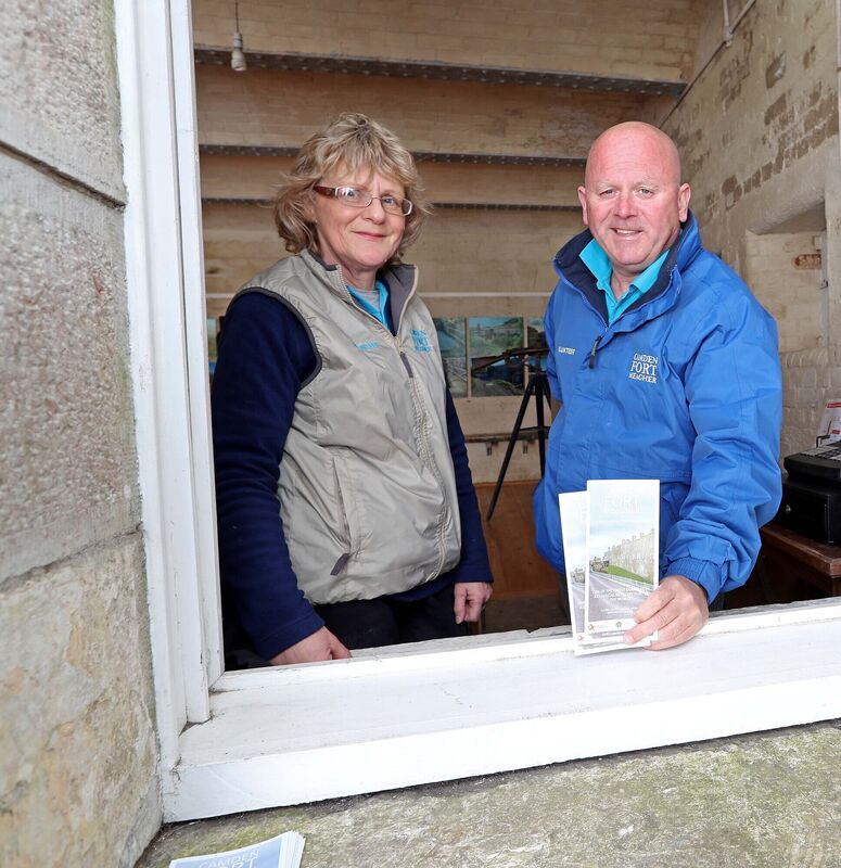 Kate Power and Gary Heslin, both Camden Fort Meagher volunteers.Picture: Jim Coughlan. Kate Power and Gary Heslin, both Camden Fort Meagher volunteers.Picture: Jim Coughlan.