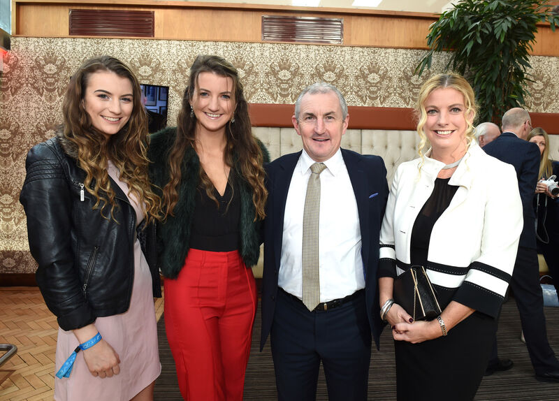 John Caulfield with his wife Grainne and daughters Sinead and Aideen. John Caulfield with his wife Grainne and daughters Sinead and Aideen.