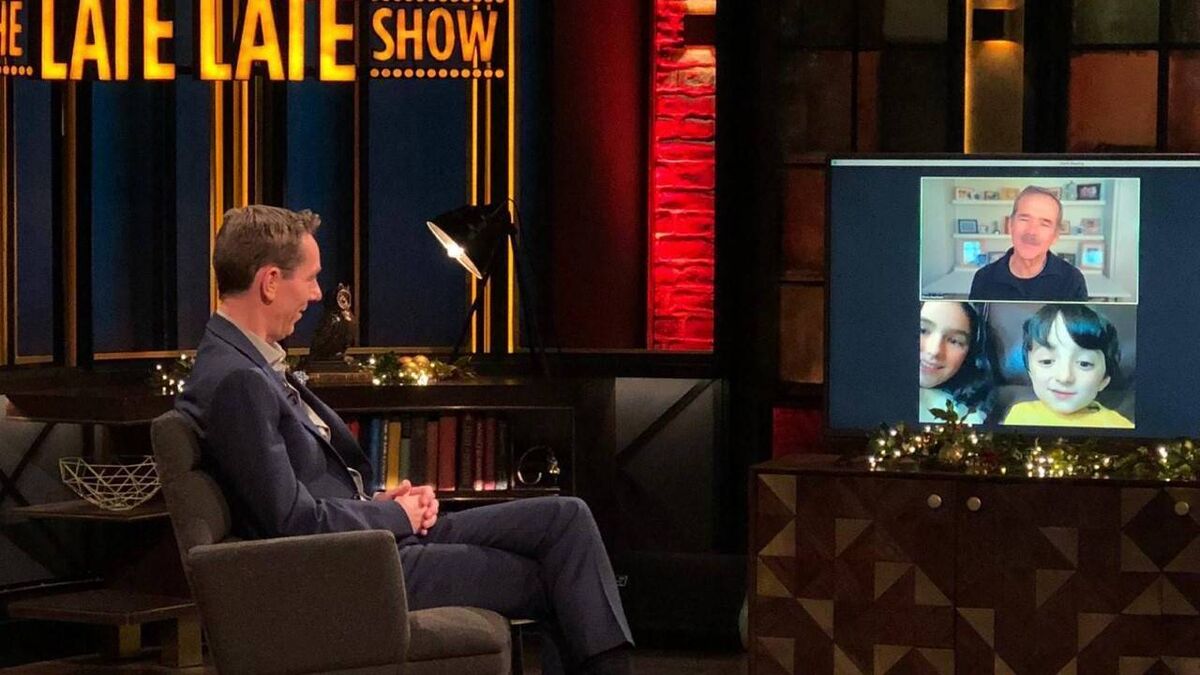 Cork’s Adam King meets hero on Late Late show
