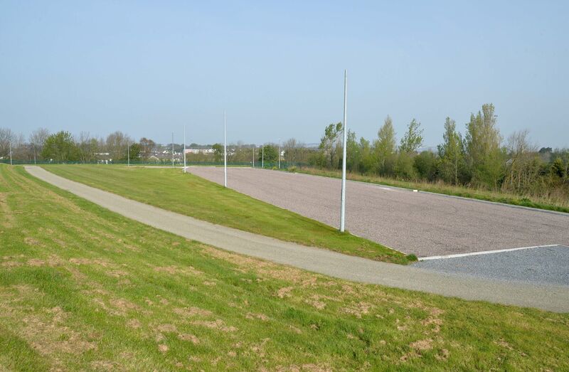 One of the new car parks and walkway and cycle path being developed at Tramore Valley Park. Picture Denis Minihane.