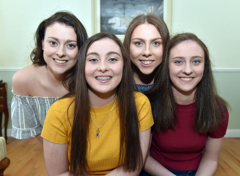 The Murphy quads from left, Shauna, Kellie, Amy and Katie. Pictures: Eddie O’Hare