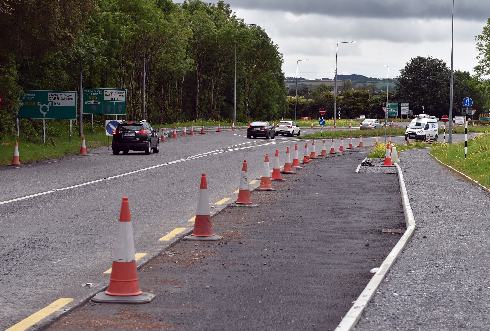 Councillors demand answers for why roundabout slip lane has been removed